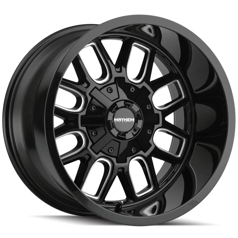 COGENT MAYHEM Gloss Black/Milled Spokes Wheel (20 x 9. inches /6 x 135 mm, 13 mm Offset)