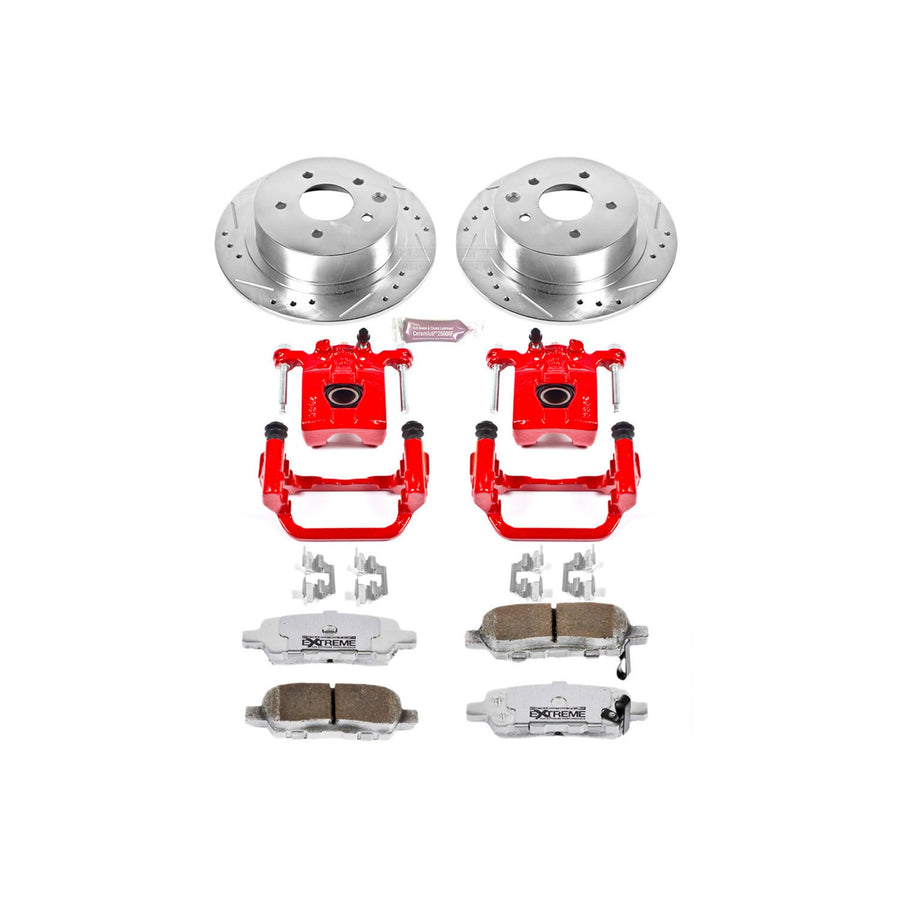 Power Stop Rear KC098A-26 Z26 Street Warrior Brake Kit Nissan For Nissan Altima 2010-2012, Nissan Maxima 2007-2008 [Model Specific]