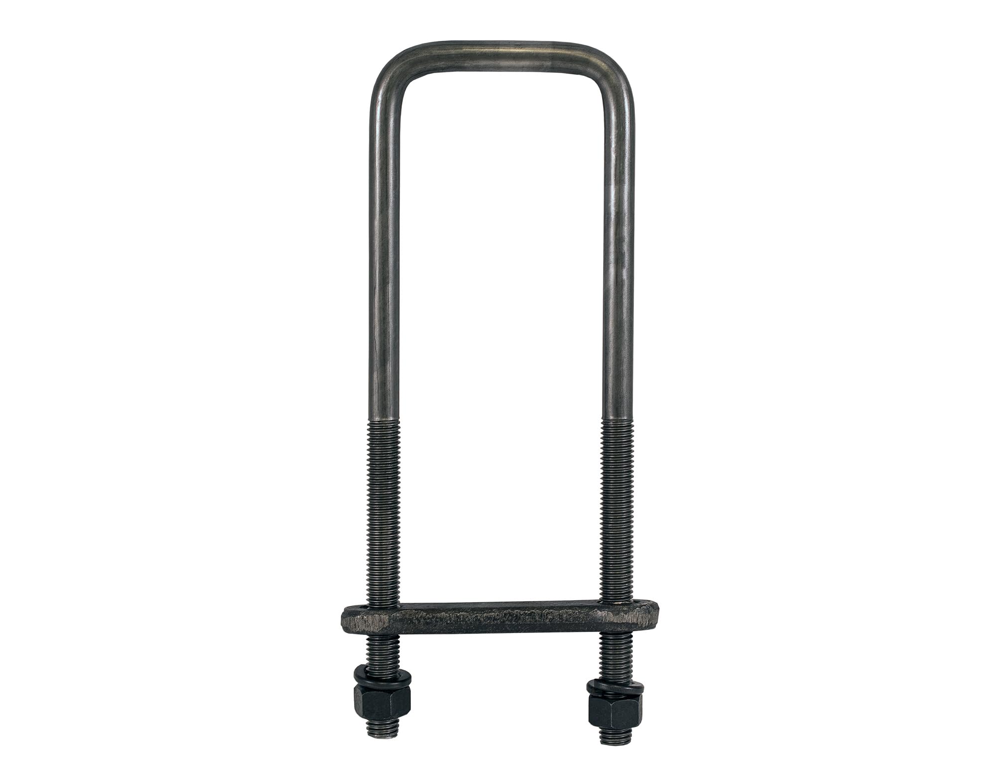 Buyers Products 12" Square Bend UB623512 U-Bolt Kit, 4 Complete U Bolt Kits, 5/8" Bolt, 1/2" x 4 1/4" Tie Bars, Grade 5 Equivalent Hardware