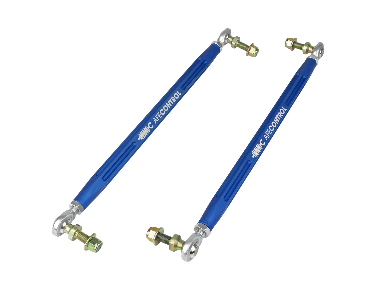 aFe POWER 442-721001FL Front Adjustable End Link Set aFe CONTROL, Blue, fits Toyota GR Supra