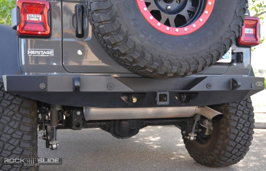 Jeep JL Rear Full Bumper For 18-Pres Wrangler JL No Tire Carrier Rigid Series Rock Slide Engineering