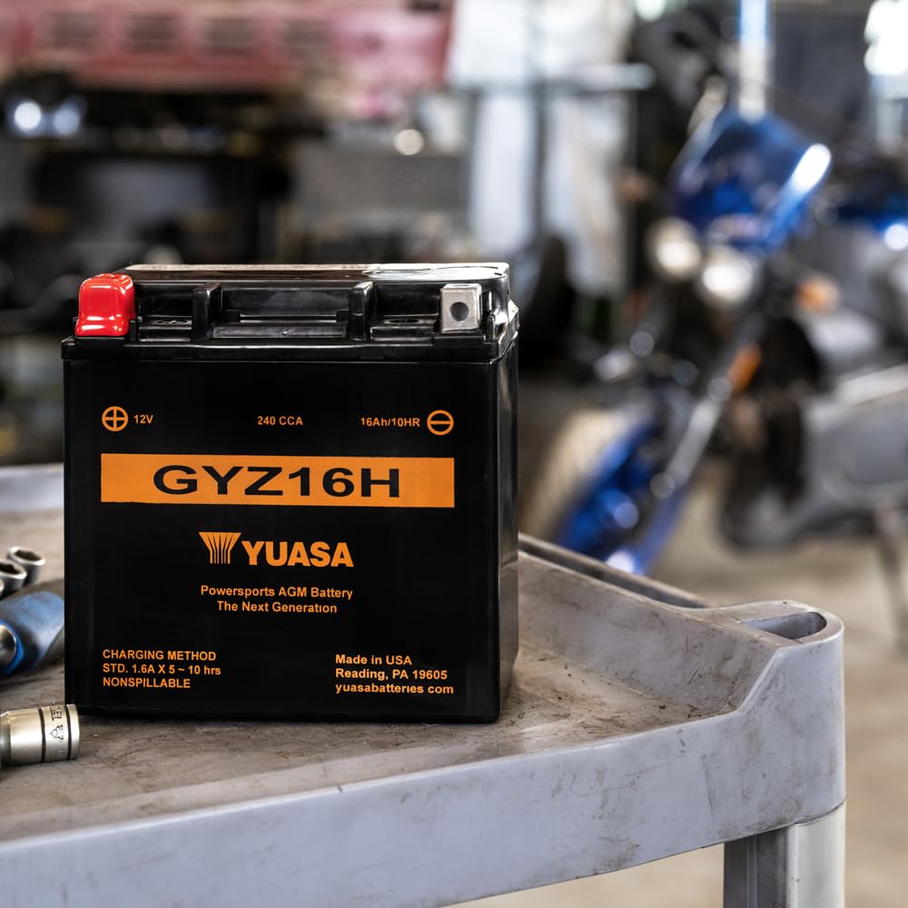 Yuasa GYZ16H YUAM716GH Factory Activated GYZ H Series AGM Battery