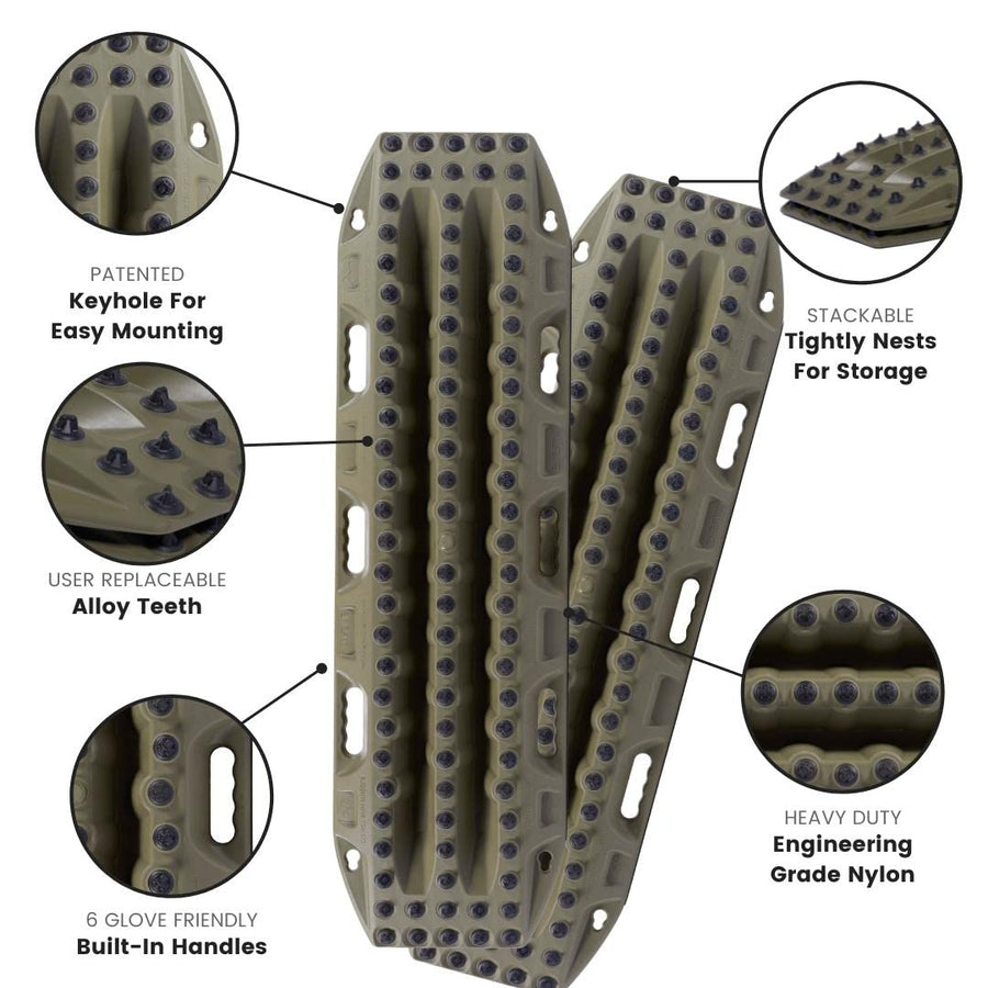 Xtreme MaxTrax Vehicle Recovery Boards (Olive Drab)