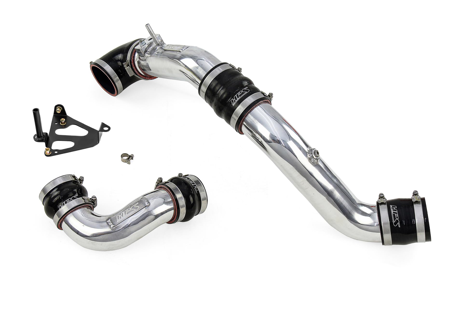HPS Intercooler Pipe Kit Polished Compatible with 2017-2021 Honda Civic Type R 2.0L 2024 Acura Integra Type S 2.0L, 17-133P