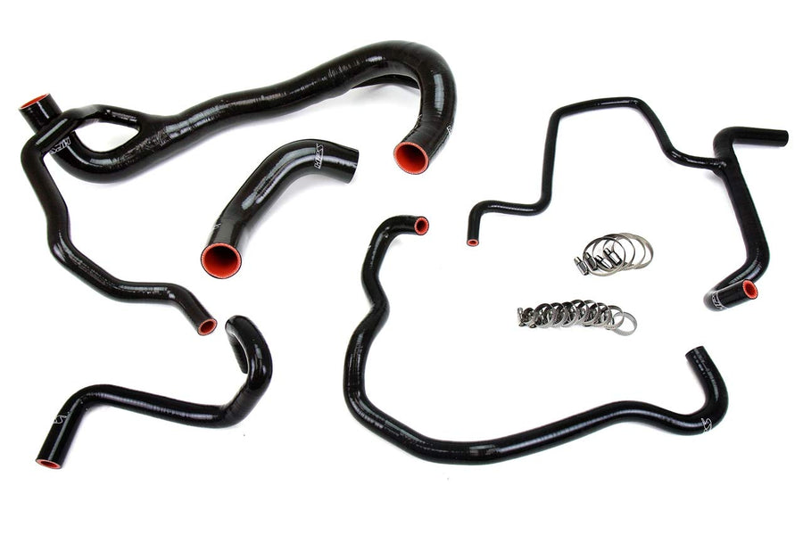 Black HPS 57-1675-BLK Silicone Radiator + Heater Hose Kit Coolant