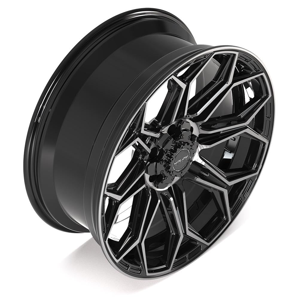22 Inch 4PLAY Wheels Rim 4P83 Fits 6x135 & 6x139.7 22x9 Gloss Black Brushed with Tinted Clear (1)