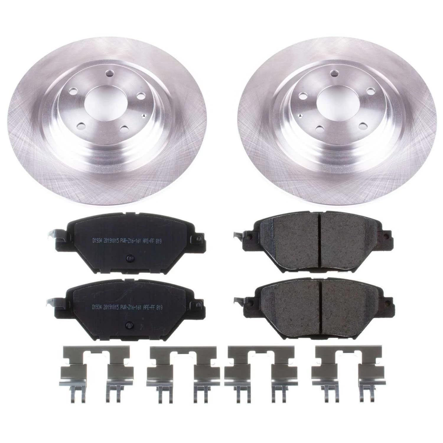 Power Stop KOE7742 Rear Replacement Brake Kit-OE Brake Rotors & Ceramic Brake Pads For Mazda CX-9 2016-2023 [Model Specific]