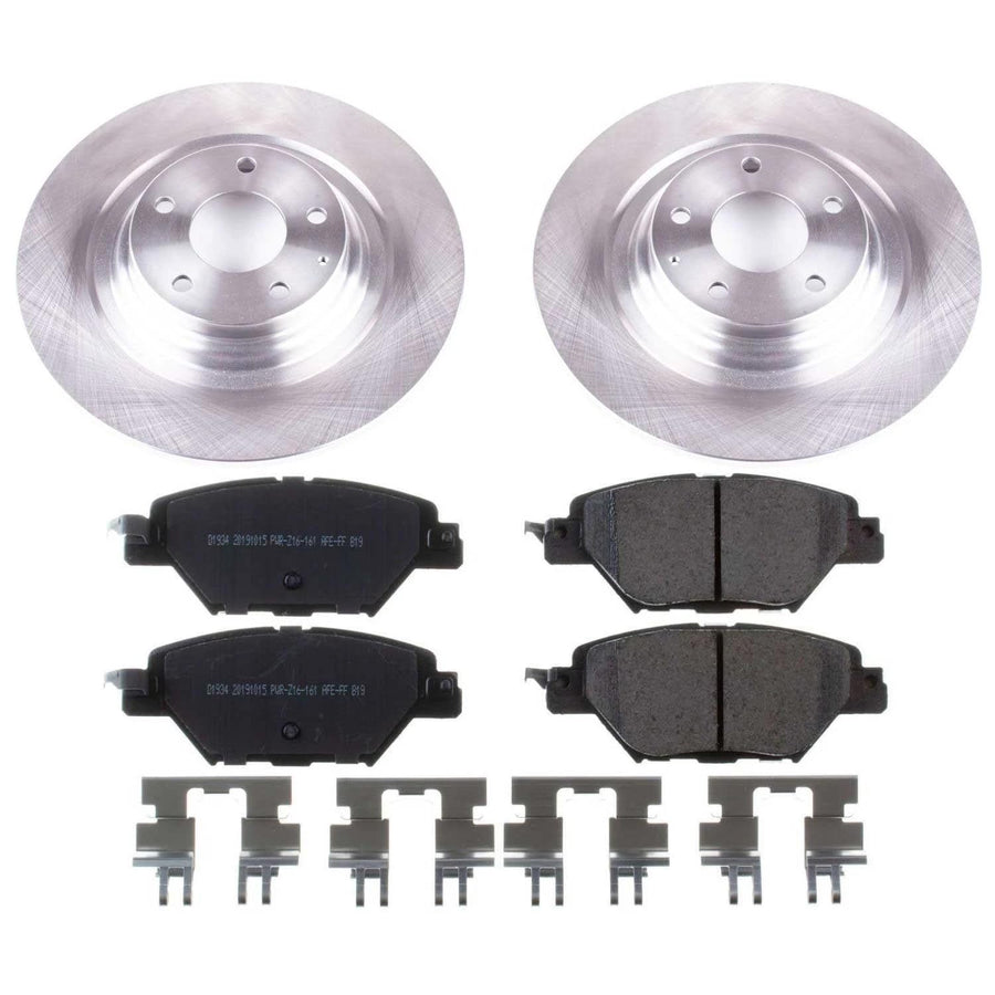 Power Stop KOE7742 Rear Replacement Brake Kit-OE Brake Rotors & Ceramic Brake Pads For Mazda CX-9 2016-2023 [Model Specific]