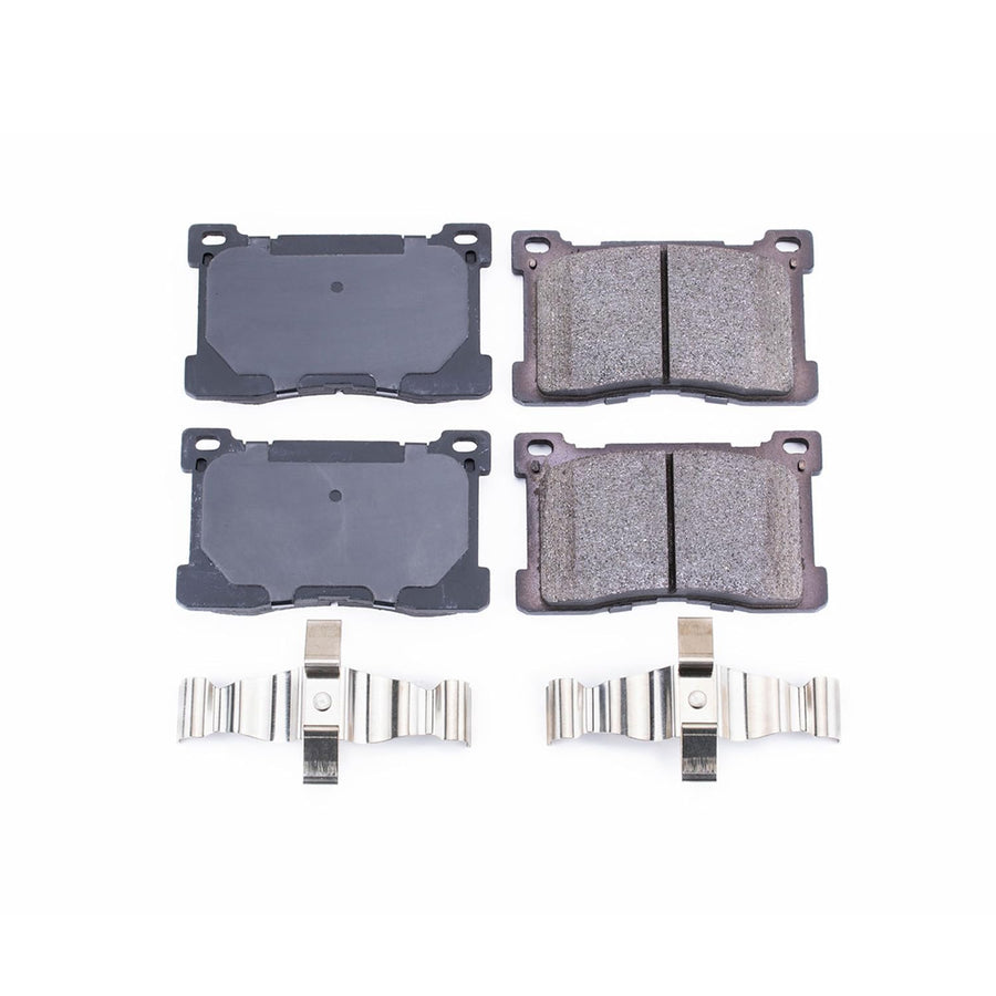Power Stop Brake Kit Front For Hyundai Equus 2012-16 | Kia K900 2015-17 - Ceramic Brake Pads With Installation Hardware, 17-1576