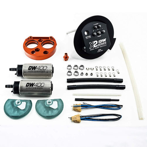 Deatsch Werks X2 Series Fuel Pump Module with Dual DW400s for 2011-19 Ford Mustang