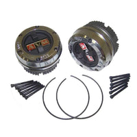 Locking Hub Set Crown Automotive Driveline and Axles, black, silver