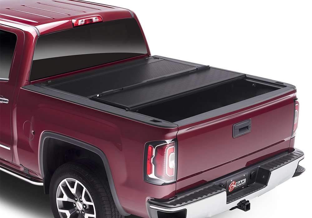 BAK BAKFlip FiberMax Hard Folding Truck Bed Tonneau Cover | 1126133 | Fits 2020 - 2026 6' 10" Chevy/GMC Silverado/Sierra 2500/3500 Bed (82.2")