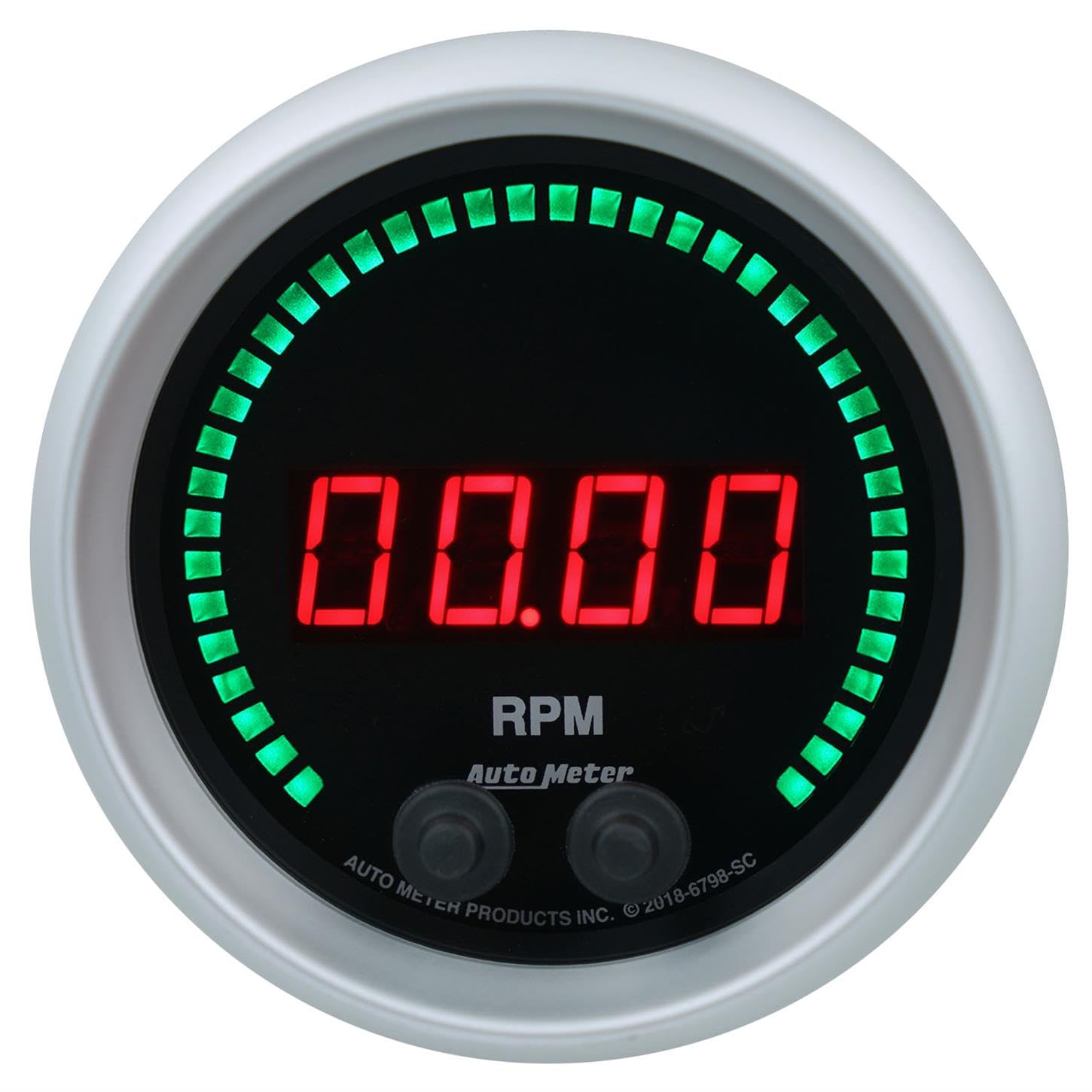 Tachometer AutoMeter 6798-SC Gauge, 3 3/8", 16K RPM, in-Dash, Sport-Comp Elite Digital