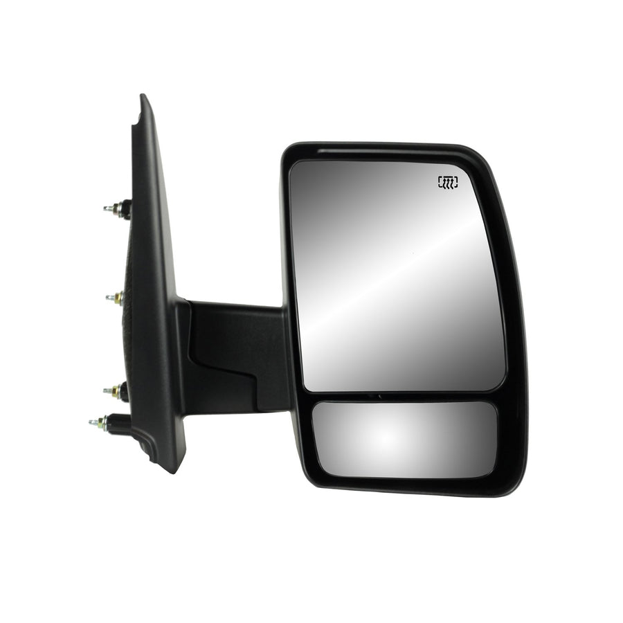Fit System Passenger Side Mirror 68115N for Nissan NV 1500, 2500, 3500, Textured Black, Dual Lens Foldaway, w/o Tow pkg, Manual