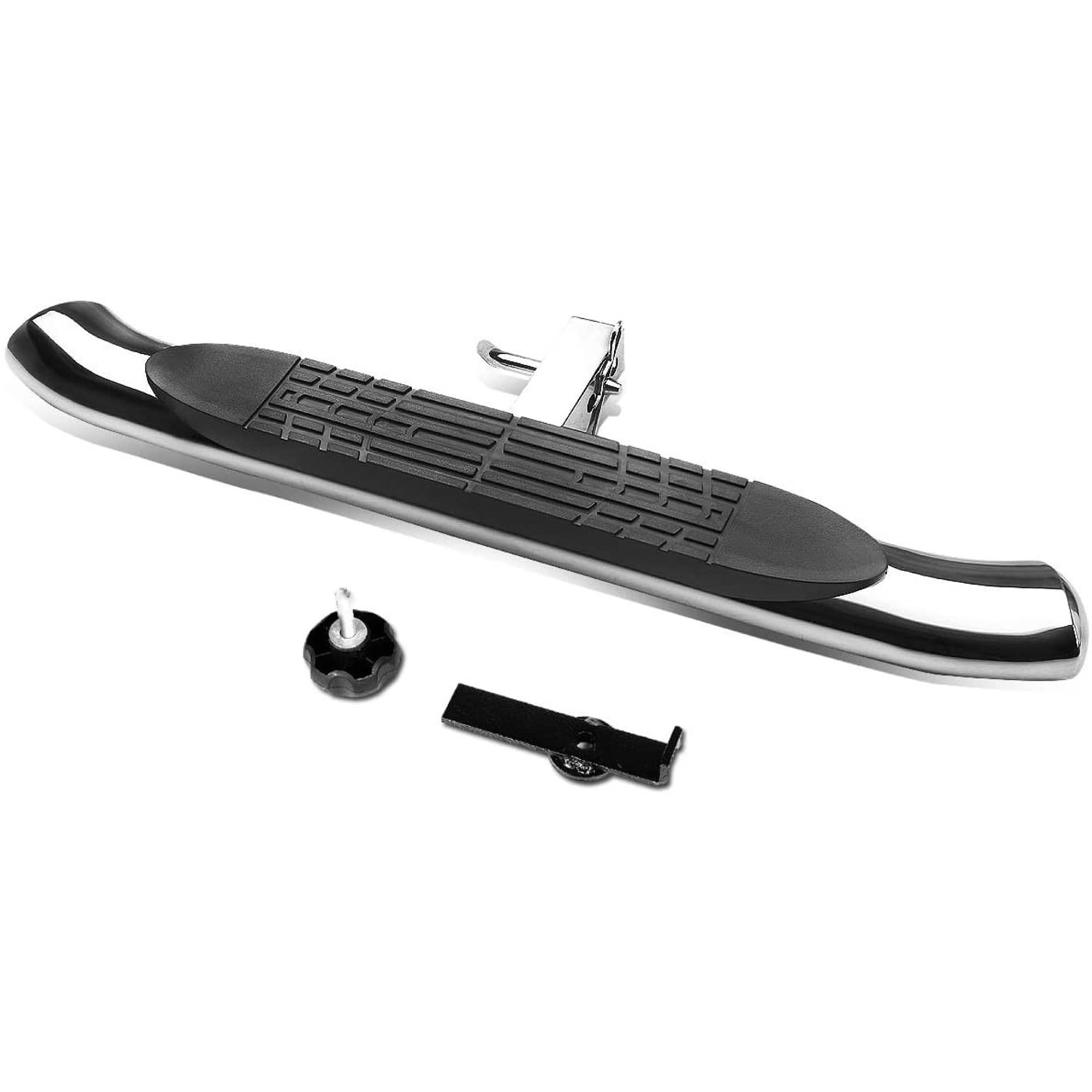 Black Horse Stainless Steel Rear Hitch Step Stainless Steel Compatible with Universal-Universal Universal Universal Fits in Class III 2â€ Hitch Receiver 4" Oval