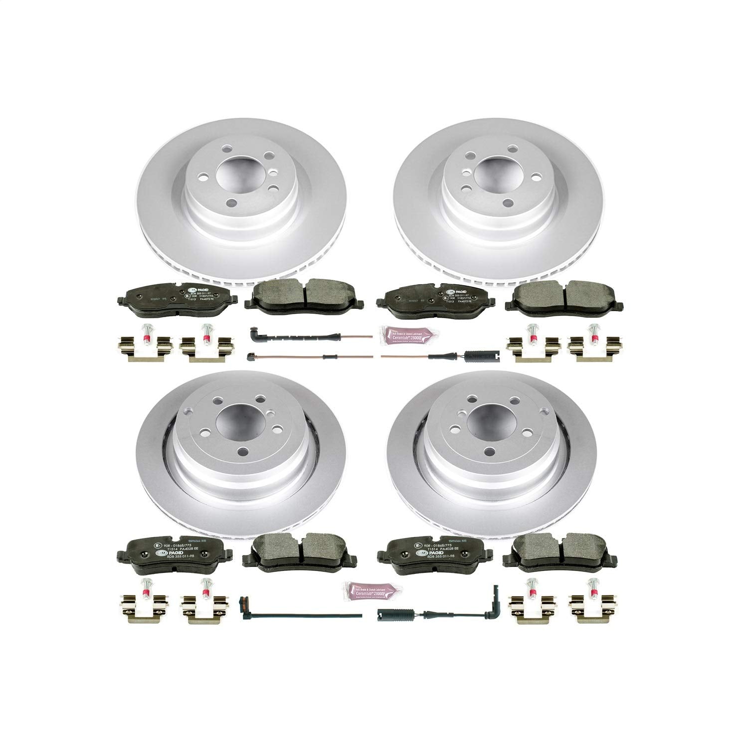 Power Stop ESK5632 Euro-Stop Brake Kit Front & Rear For Land Rover Range Rover 2006-2009 [Model Specific]