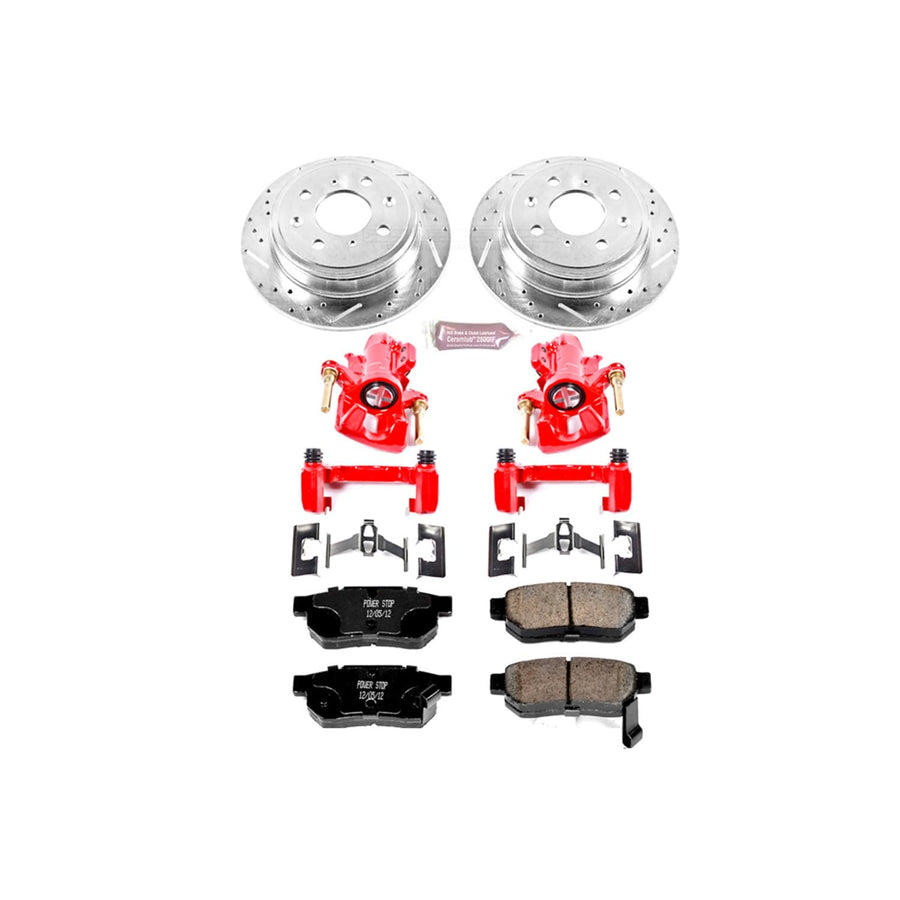 1-Click Power Stop KC408 Brake Kit with Caliper Performance