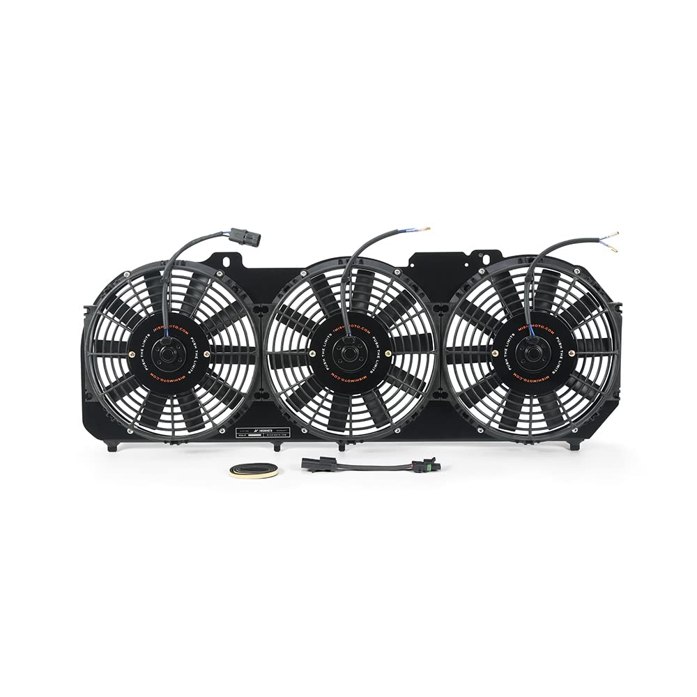 Mishimoto Aluminum Performance Fan Shroud w/Controller Compatible with Jeep Cherokee XJ 4.0L 1989-2001, Black