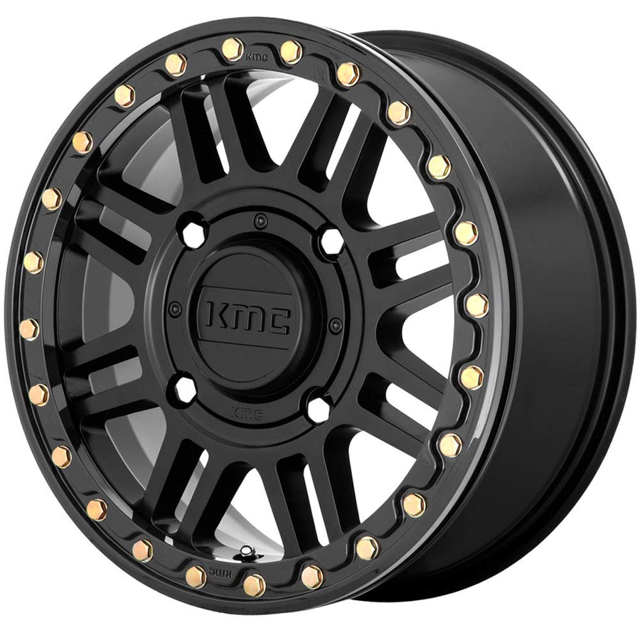 KMC Wheels KS250 Powersports 15X10 4X137 S-BLK BLK-RING 00MM - KS25051048700