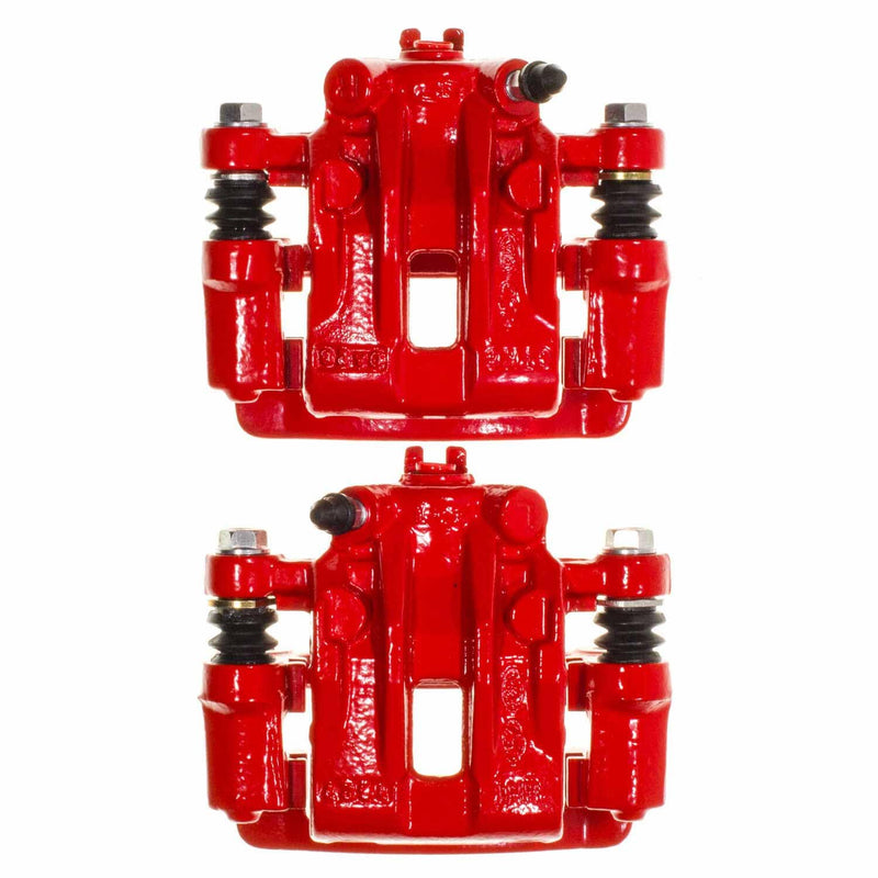 Power Stop S15164 Rear Pair of High-Temp Red Powder Coated Calipers