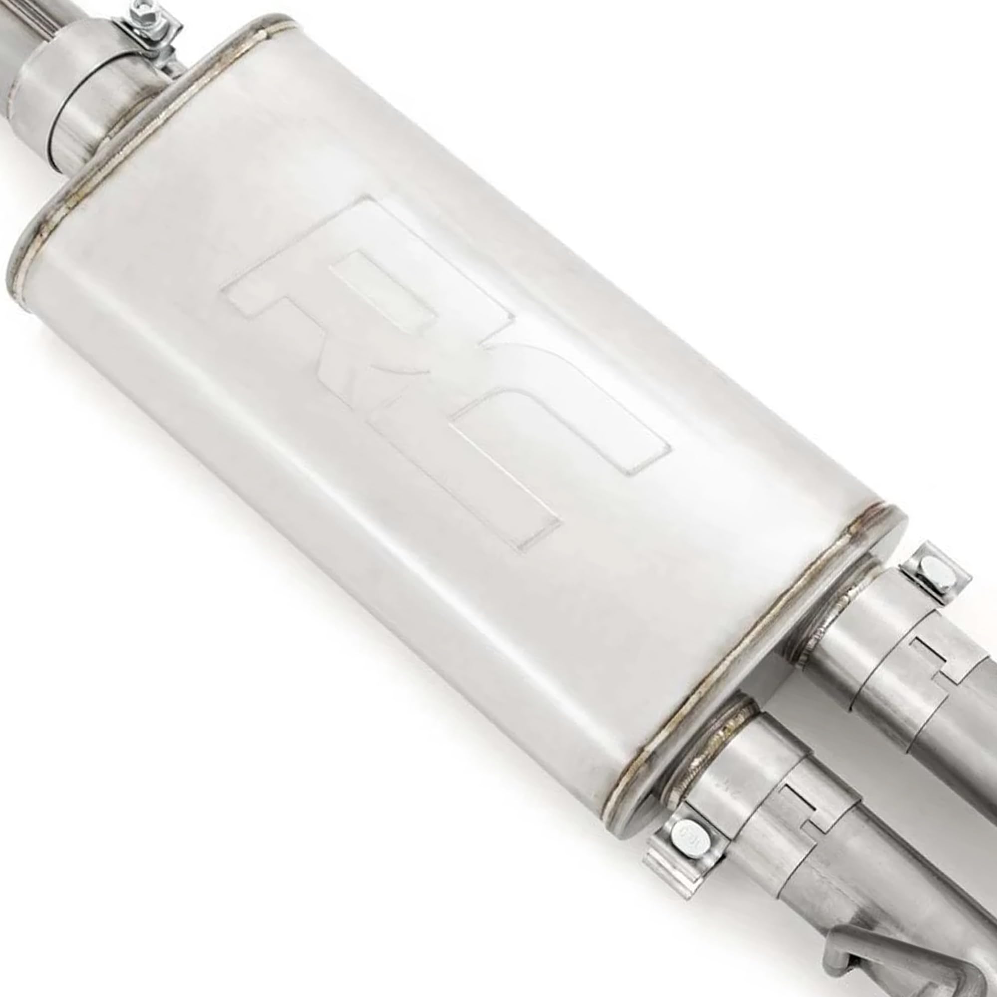 Rough Country Dual Cat-Back Exhaust with Black Tips for GMC Sierra & Chevy Silverado 1500 (2014-2018) 5.3L Engine - Performance Tuned Growl