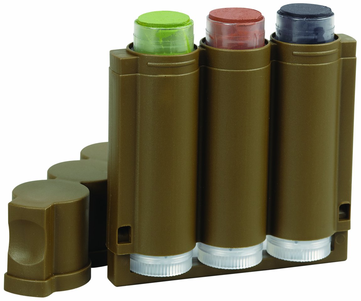 Speed Camo Tri-Color Makeup Stick - Hunters Specialties Pocket Size Long-Lasting Easy-to-Use Concealment Makeup for Hunting