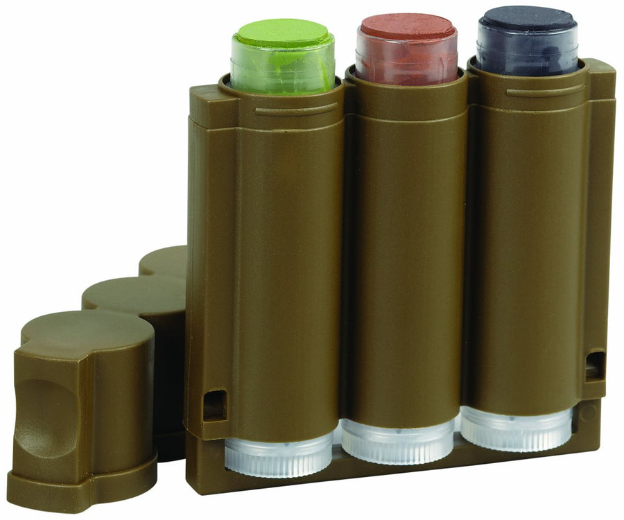 Speed Camo Tri-Color Makeup Stick - Hunters Specialties Pocket Size Long-Lasting Easy-to-Use Concealment Makeup for Hunting