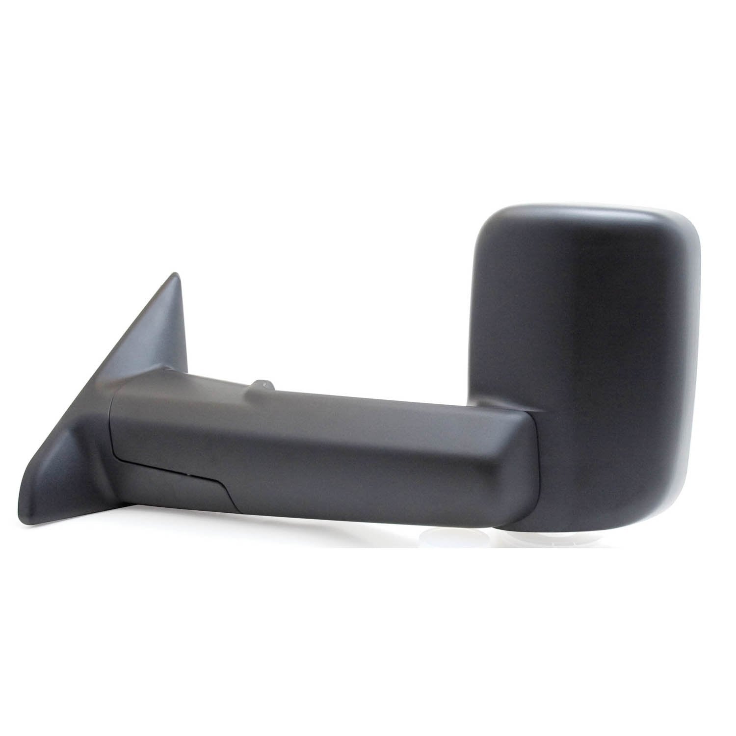 K Source Towing Mirror Driver-Side – For 2009-2012 Ram Pick-Up 1500, 2500, 3500, Textured black, Flip-Out-head, Dual lens, Foldaway