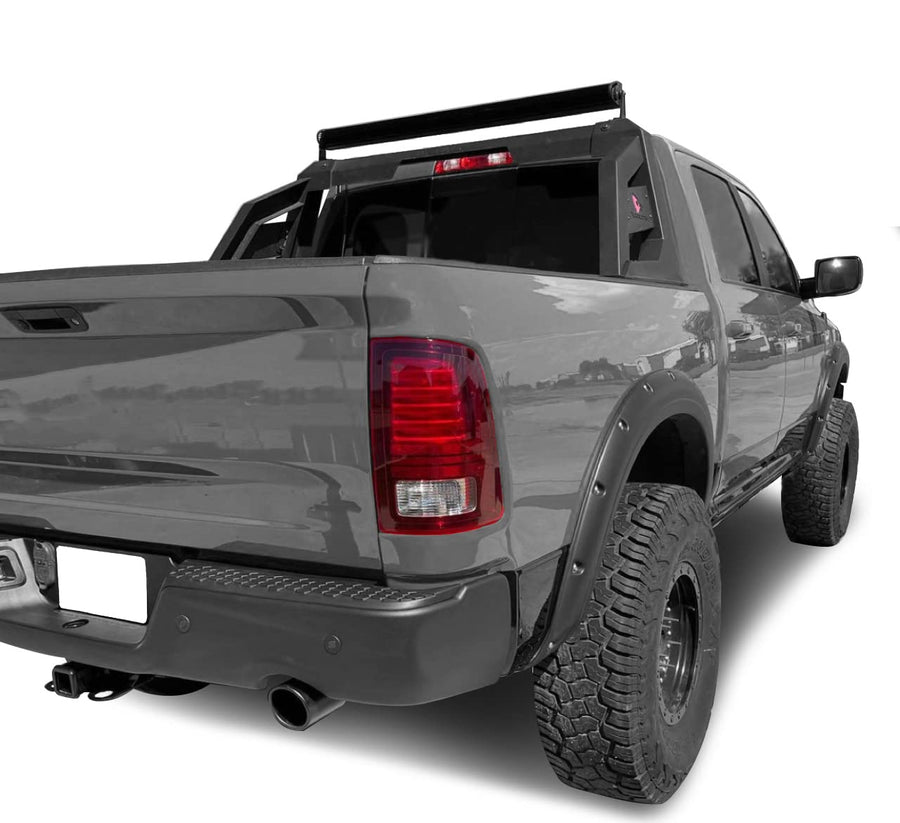 Armour Black Horse Roll Bar Matte Black Includes 1 40in LED Light Bar Compatible with 07-22 Silverado 1500|09-24 Ford F-150|07-24 Tundra|07-24 Sierra/Silverado 1500/2500/3500 HD|19-24 Ram 1500