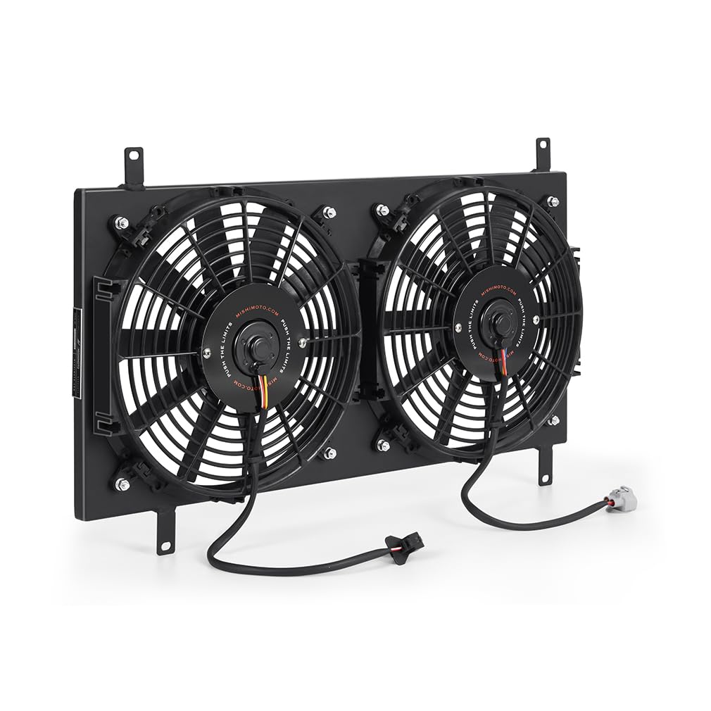 Mishimoto Aluminum Fan Shroud MMFS-MIA-90BK, Compatible with Mazda Miata, 1990-1997, Black