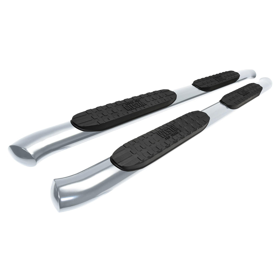 Pro Traxx 4 Oval Nerf Step Bars Westin 21-24220 fits 2022-2023 Tundra Double Cab Polished SS 1 Pair