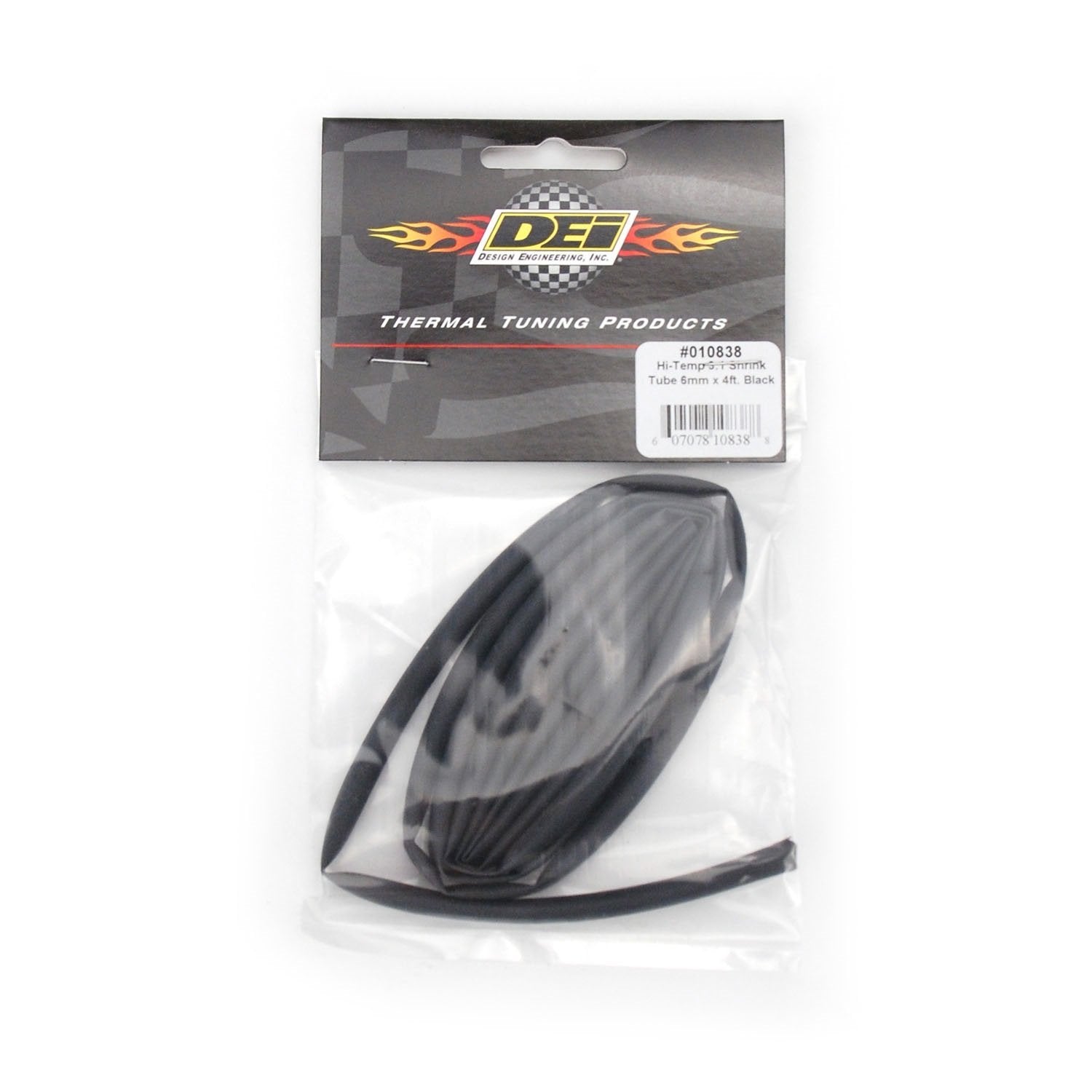 Hi-Temp Design Engineering 010838 6mm x 4' Heat Shrink Tubing for Wires and Cables