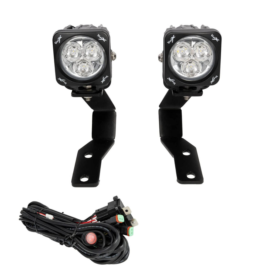 19+ FORD RANGER Vision X Lighting A-PILLAR KIT W/ (2) 3.0" CG2 MULTI-LED BROAD SPOT