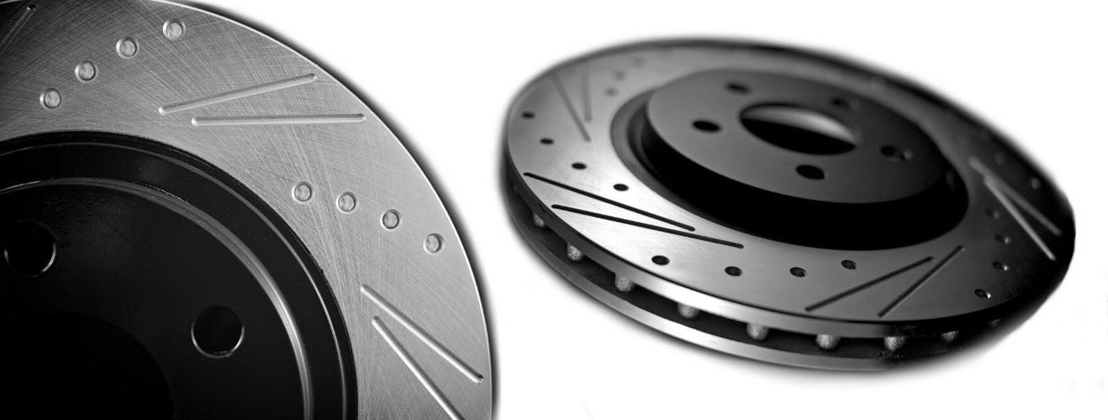 Double Slotted & Dimpled Custom AR Disc Brake Rotor Pair/Set of Two