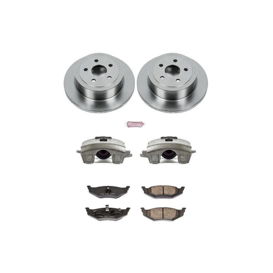 Power Stop KCOE6266B Stock Replacement Rear Brake Kit (with Calipers) For Chrysler PT Cruiser 2001-2007 [Model Specific]