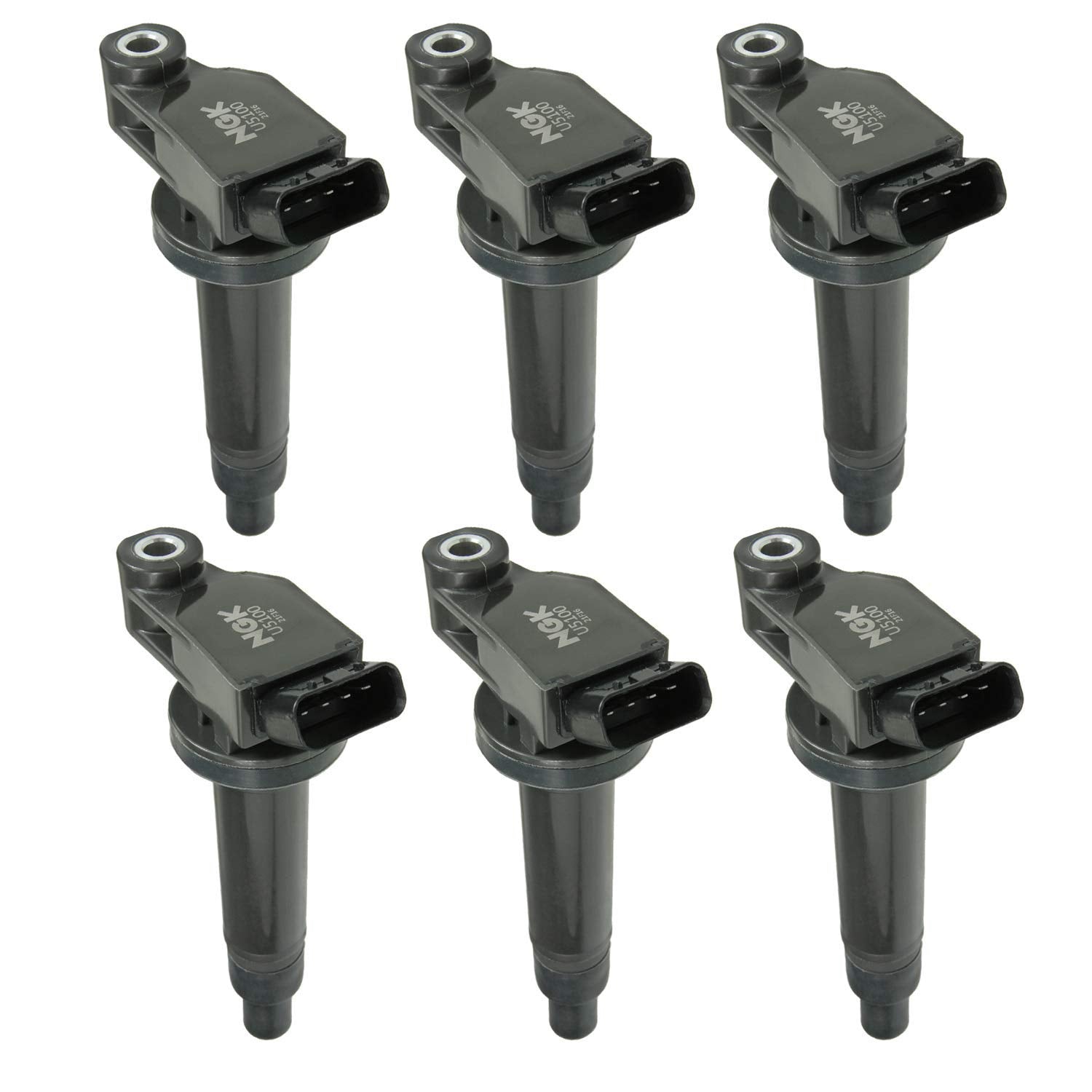 Coil-On-Plug Ignition Coil NGK U5100-6 (49178), Pack of 6