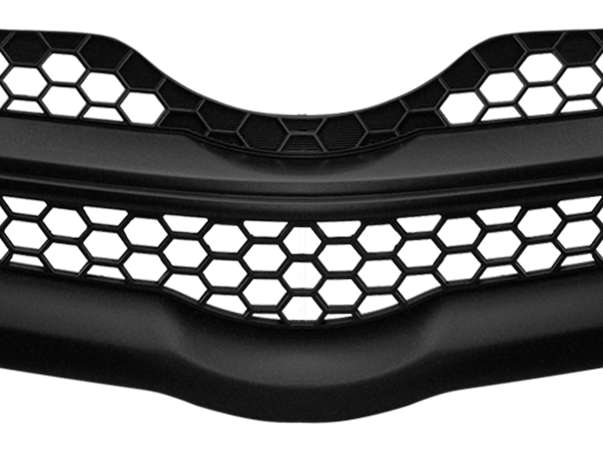 Honeycomb Mesh Front Hood Grille Armordillo USA 7150386 - Gloss Black Fits 2006-2011 Toyota Yaris 4 Door Sedan