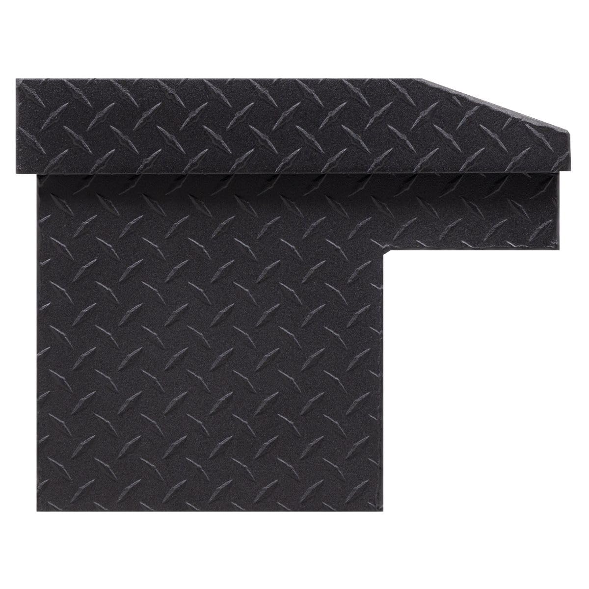 Weather Guard 56in Model 178-52-04 Low Profile Lo-Side Box, Aluminum, Textured Matte Black, 4.0 cu ft
