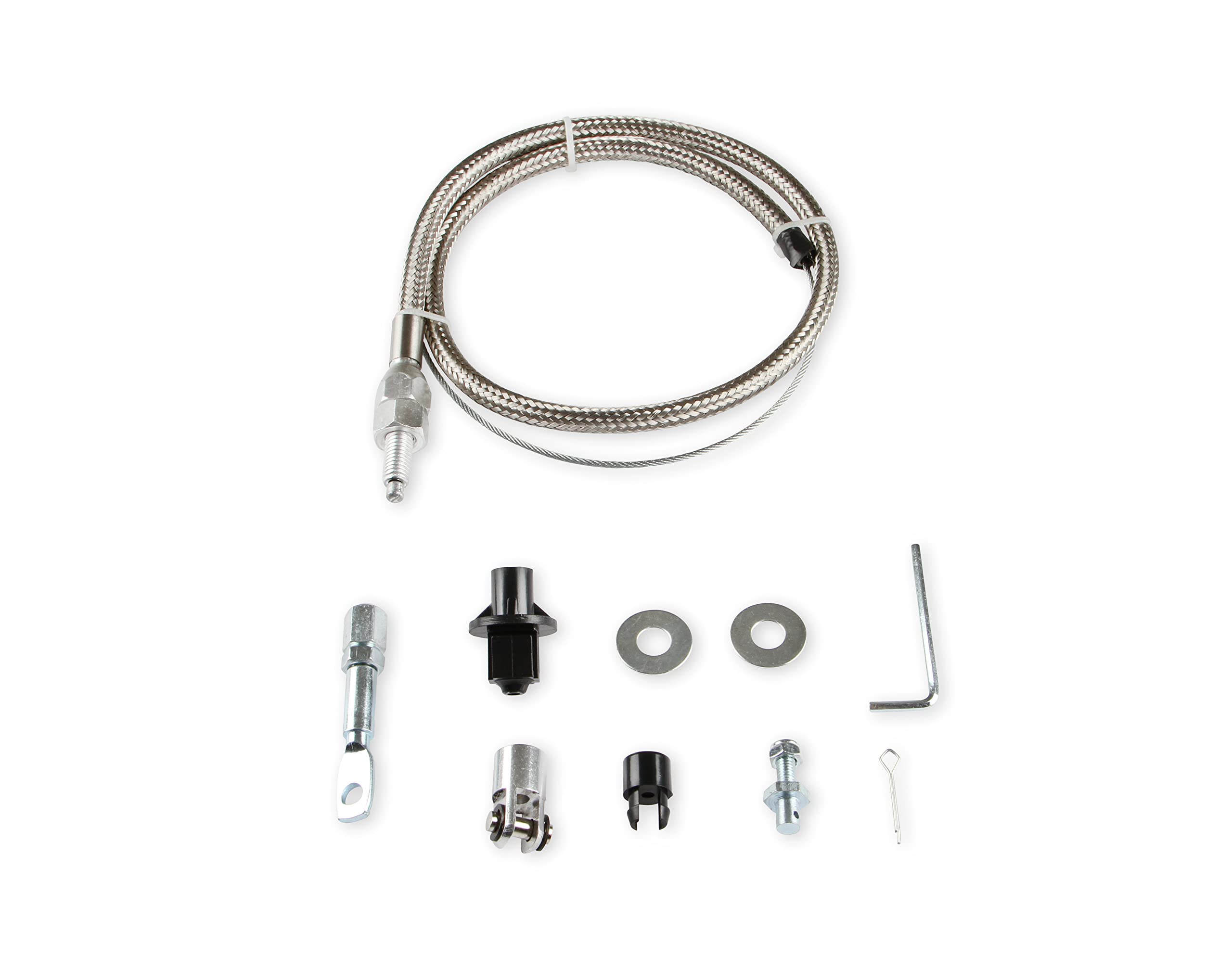 Throttle Cable Kit Mr. Gasket 5657 - Stainless Steel Braided