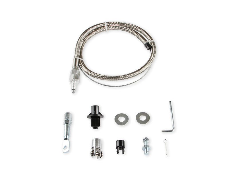 Throttle Cable Kit Mr. Gasket 5657 - Stainless Steel Braided