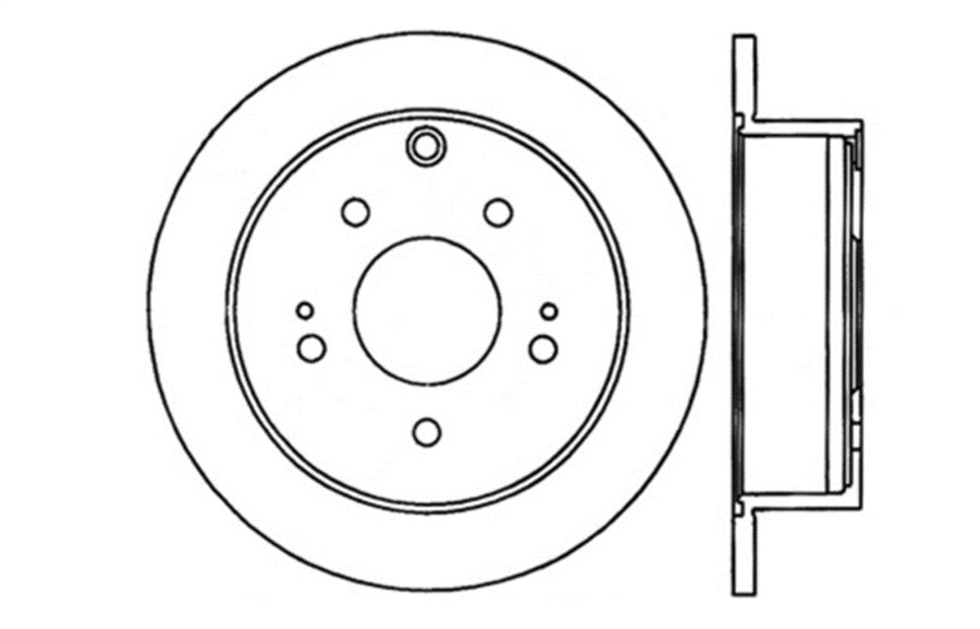 Sport Drilled/Slotted Brake Rotor StopTech 127.46069R (Rear Right), 1 Pack