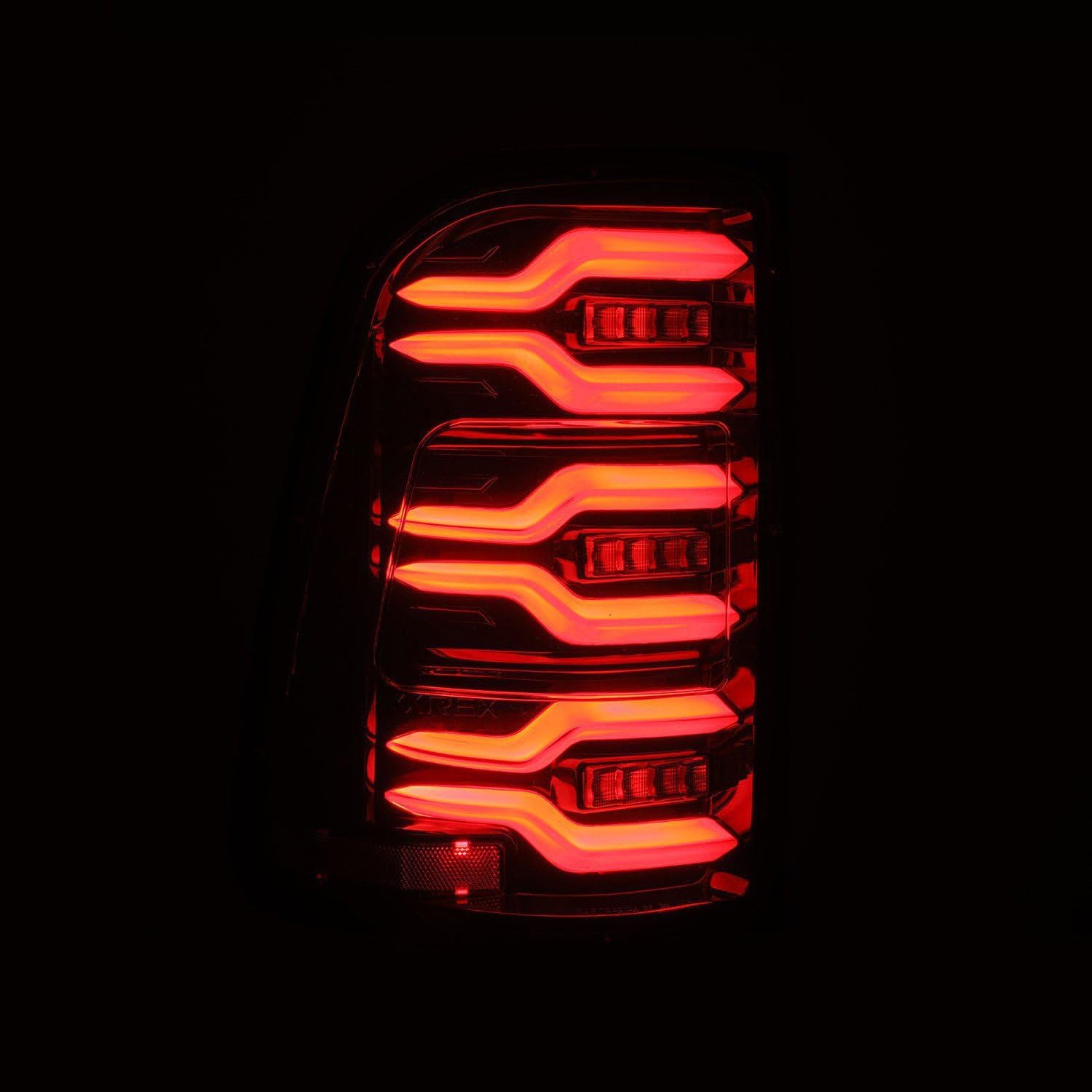 19-21 Dodge Ram 1500 AlphaRex Luxx-Series LED Tail Lights Alpha-Black w/Activ Light/Seq Signal
