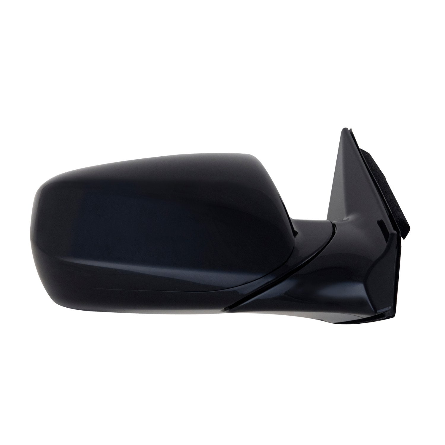 Fit System Side Passenger Mirror for Hyundai Santa Fe Sport, Black, PTM Cover, Foldaway, w/o Memory, w/o Blind spot Detection, Power