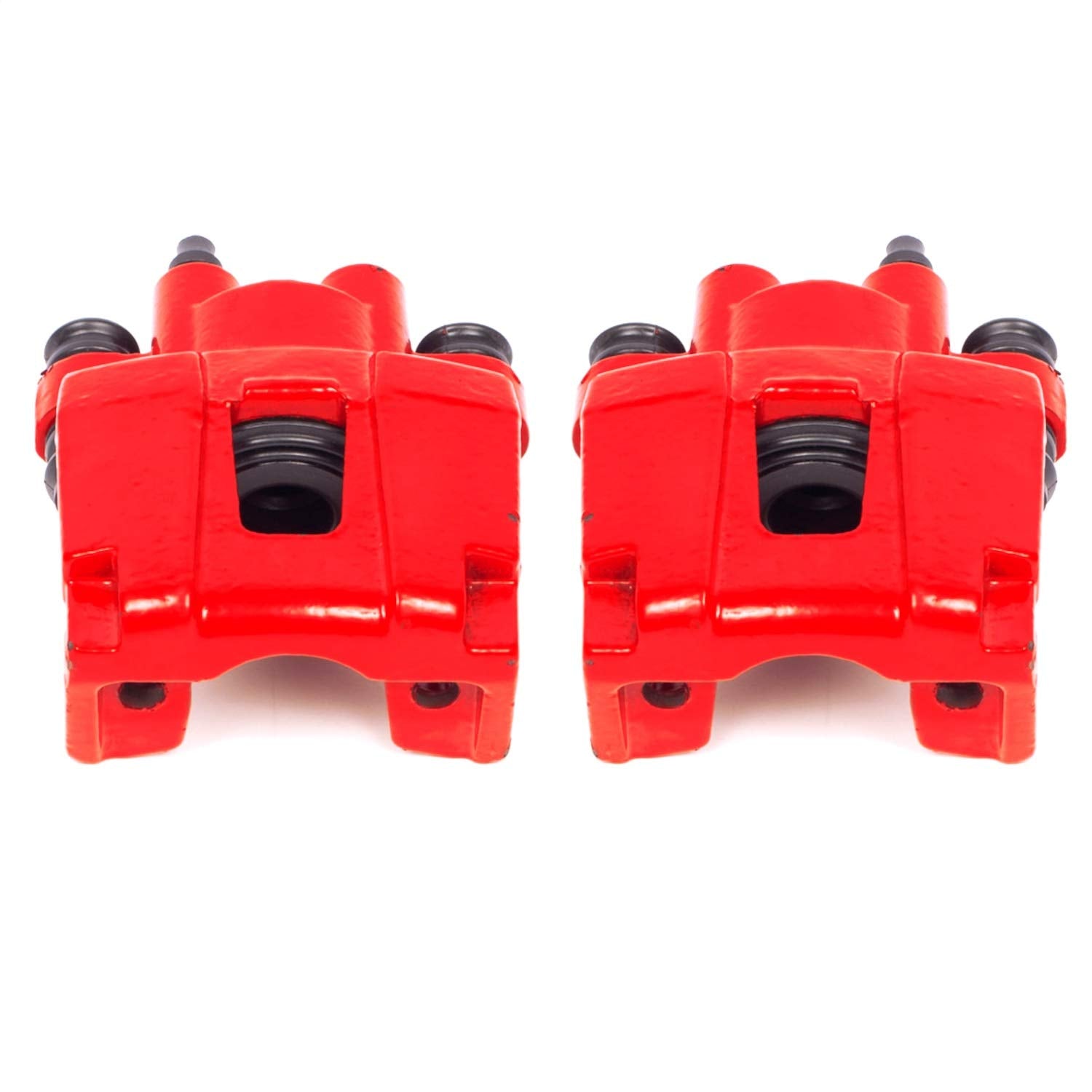Power Stop Rear S4754 Red Powder Coated Calipers Pair For 2002 - 2010 Ford Explorer | 2007 - 2010 Explorer Sport Trac | 2003 - 2007 Jeep Liberty | 2003 - 2006 Jeep Wrangler | 2002 - 2010 Mountaineer