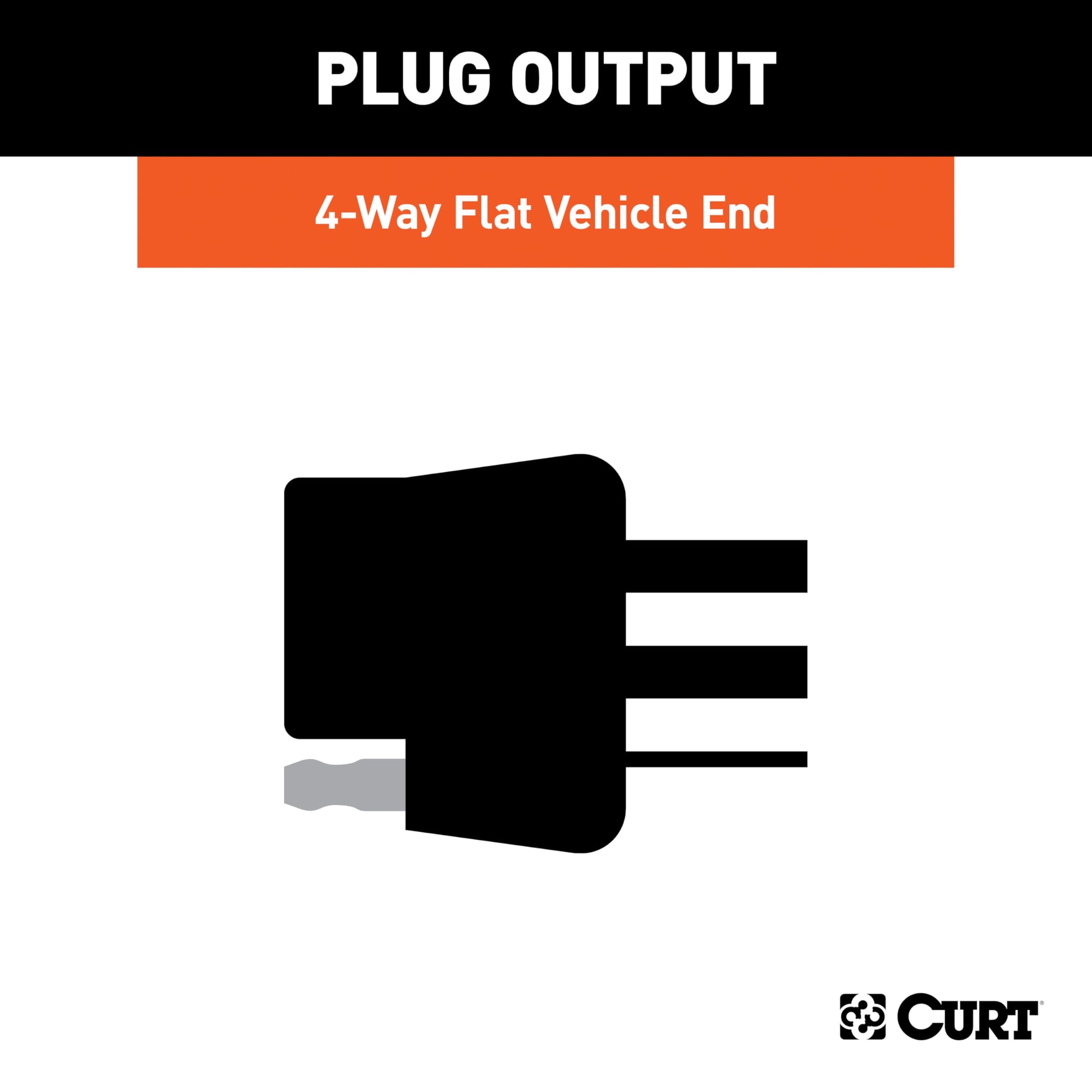 4-Pin Trailer Wiring Harness CURT 55546 Vehicle-Side Custom, Fits Select Chrysler 300 C