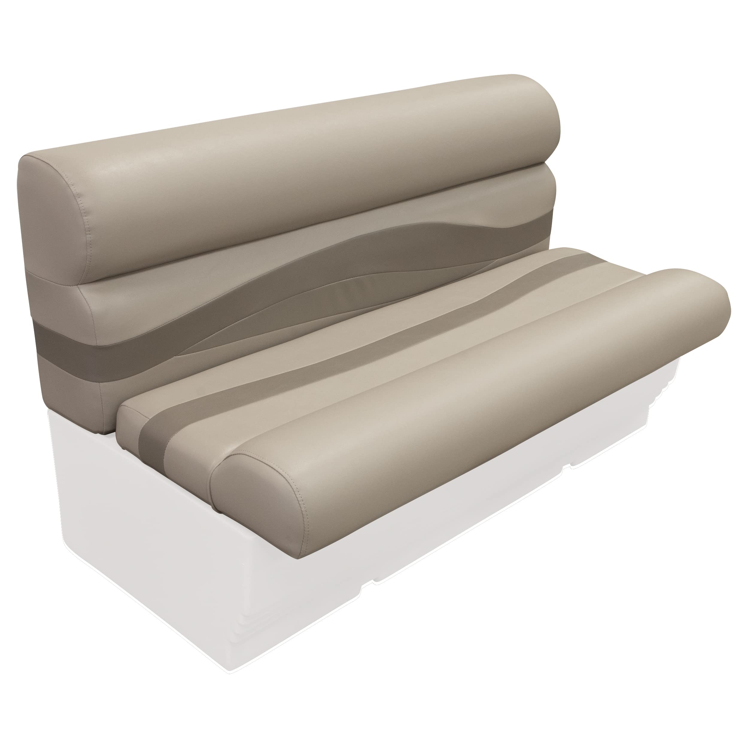 Wise Premier Series BM1145-1749 Pontoon 50" Bench Seat Cushion Set, Mocha Java/Café/Mushroom