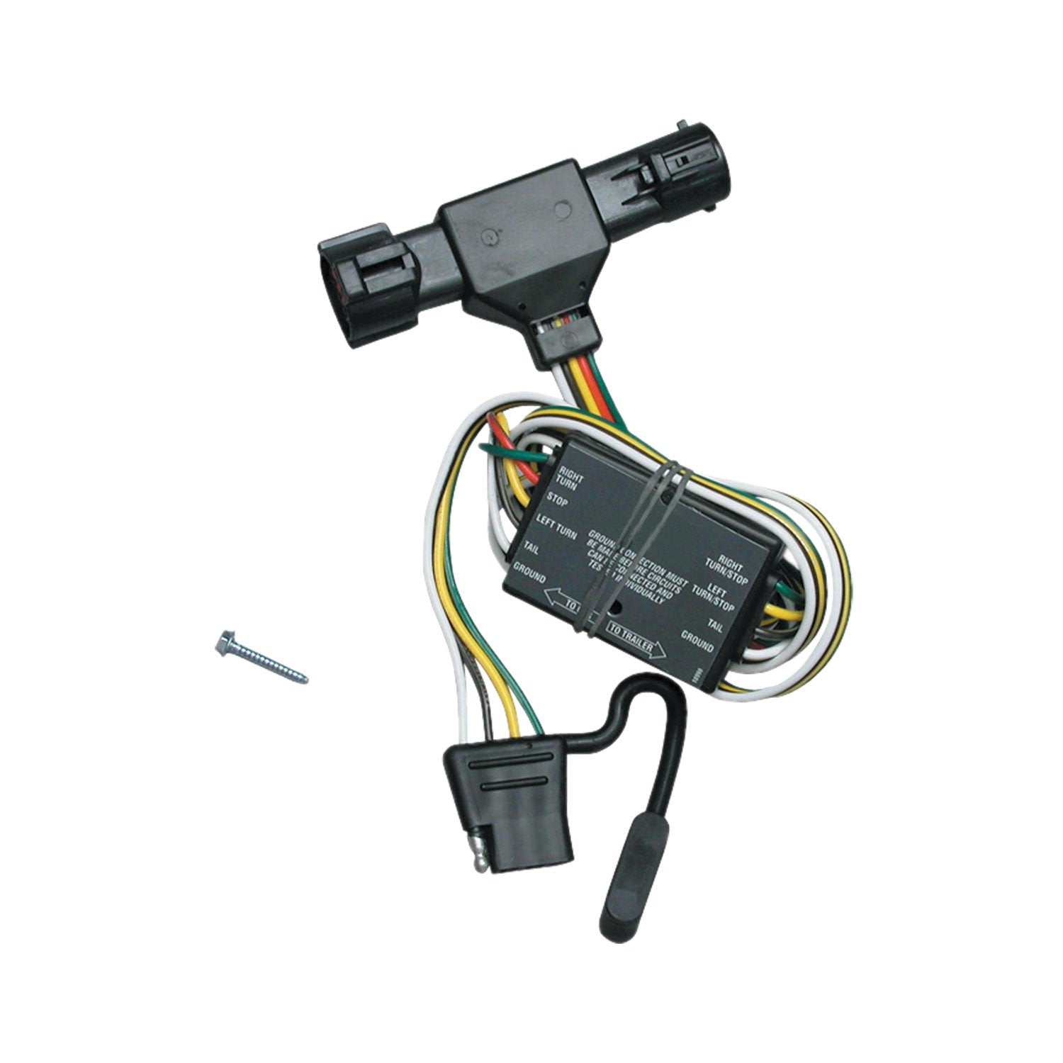 T-One® T-Connector Harness, Tekonsha 118325, 4-Way Flat, w/Converter, Compatable with 1993-1999 Ford Ranger, 1994-2009 Mazda B2300, 1998-2001 Mazda B2500, 1994-2008 Mazda B3000, 1994-2009 Mazda B4000, Black