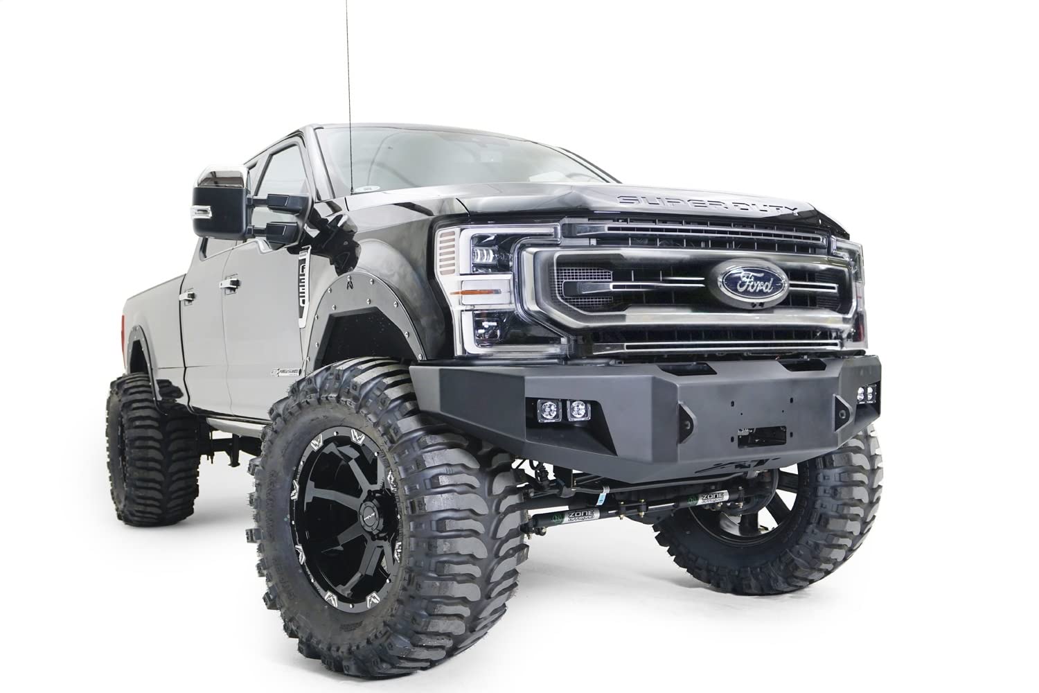Fab Fours Full Width FS17-A4161-B Premium Raw Front Winch HD Bumper