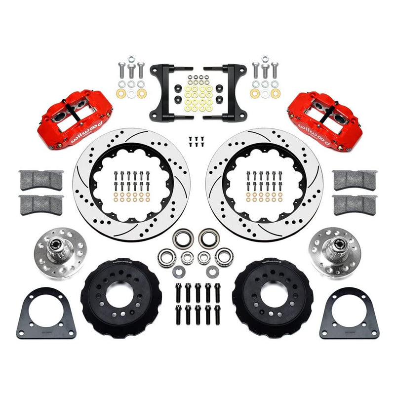 Front Hub Kit FNSL6R, 14.00", Drill, Red