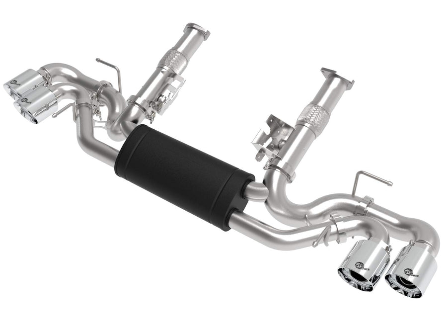 MACH Force-Xp Cat-Back Exhaust System aFe Power for 2020 Chevrolet Corvette, 2-1/2", 304 Stainless Steel, Polished Tips